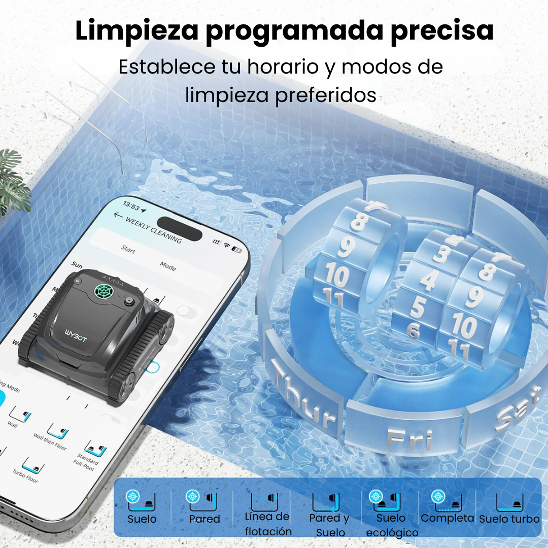 WYBOT S2 Solar Robot limpiapiscinas con autocompatibilidad